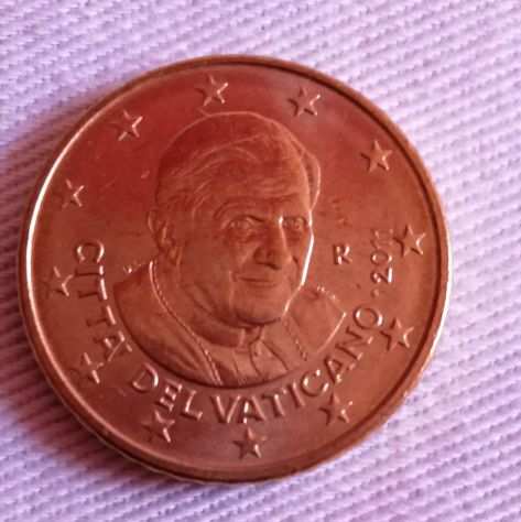 Moneta da 50 centesimi papa Ratzinger del 2011