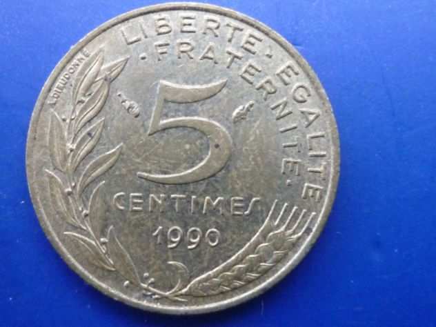 Moneta Francese 5 centesimi 1990