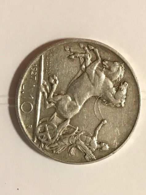 Moneta in Argento da 10 Lire anno 1927