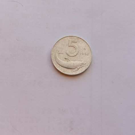 moneta italiana lire 5
