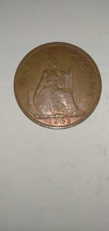 Moneta One Penny rara Regina Elisabetta ll