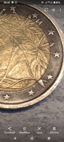 Moneta rara 2 euro Dante Alighi