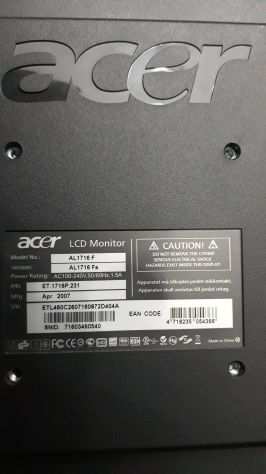 Monitor Acer LCD AL1716 fs tastiera Logitech