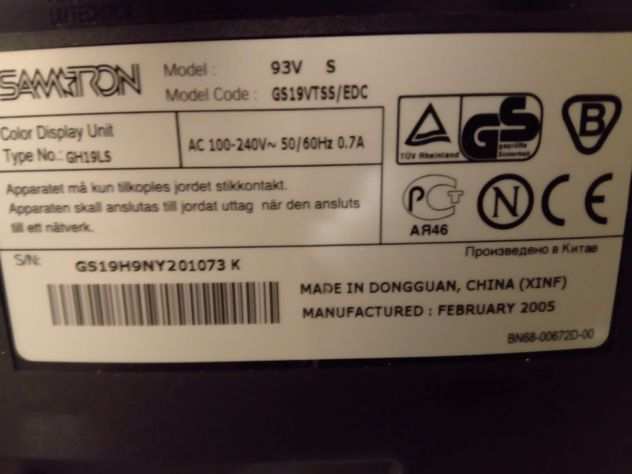 Monitor PC LCD BENQ Q7T4 17quot