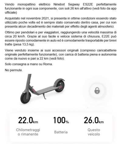 Monopattino elettrico Ninebot Segway E22E