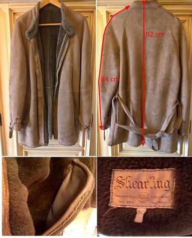 Montone cappotto Giaccone Originale Shearling