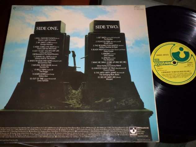 MONUMENT TO BRITISH ROCK 20 Rock, Pop Classic - LP  33 giri Beatles, ELO, 1979