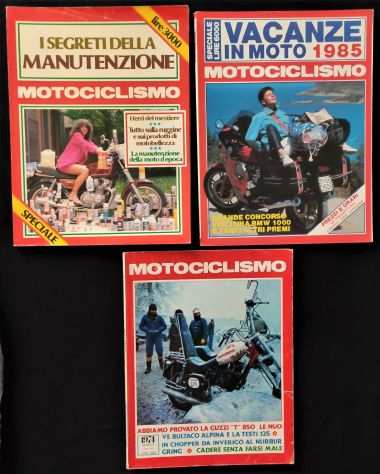 MOTOCICLISMO 3 RIVISTE 1974-1985.