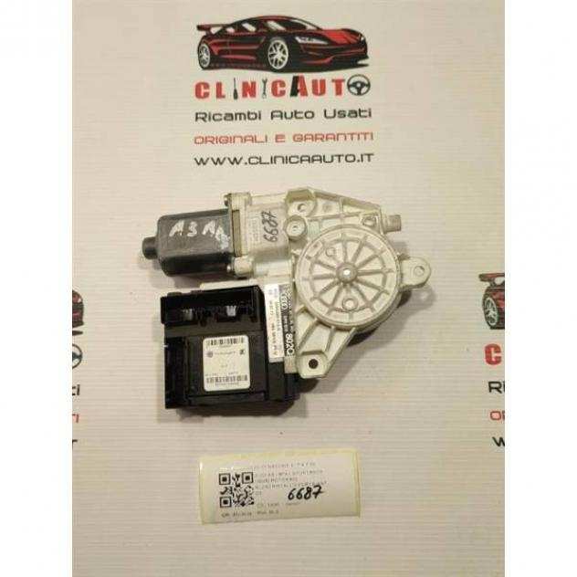 MOTORINO ALZAVETRO ANTERIORE DESTRA AUDI A3 Serie (8P1) 8P0959802Q 0130822205 (0508)