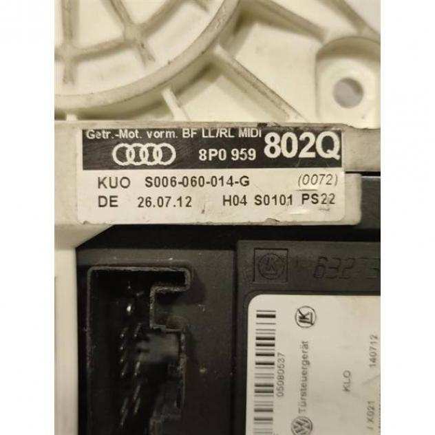 MOTORINO ALZAVETRO ANTERIORE DESTRA AUDI A3 Serie (8P1) 8P0959802Q 0130822205 (0508)