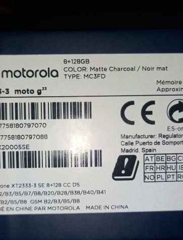 Motorola g23 nuovo 8128 garanzia