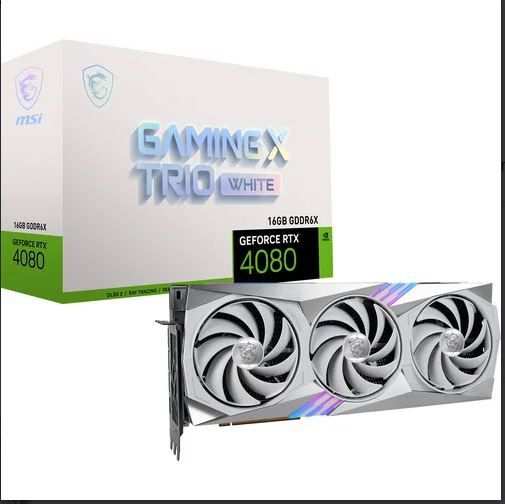 MSI GeForce RTX 4080 16GB GAMING X TRIO White Edition