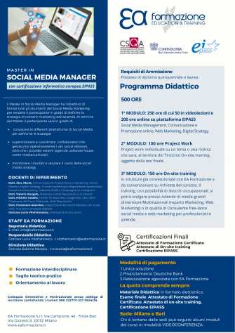 MSM21 - Master in Social Media Management