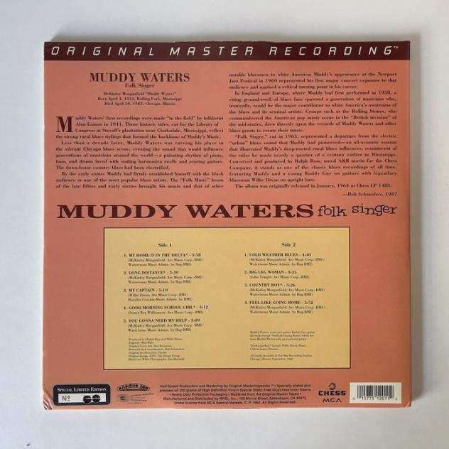 Muddy Waters - Folk Singer - LP - 200 grammi, Mobile Fidelity Sound Lab Original Master Recording, Rimasterizzato, Ristampa - 19941994