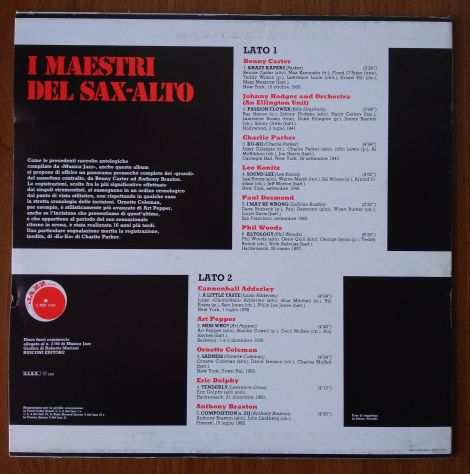 MUSICA JAZZ I Maestri Del Sax-Alto - 1984