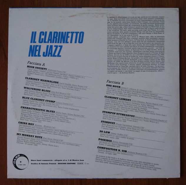 MUSICA JAZZ Il Clarinetto Nel Jazz - 1983