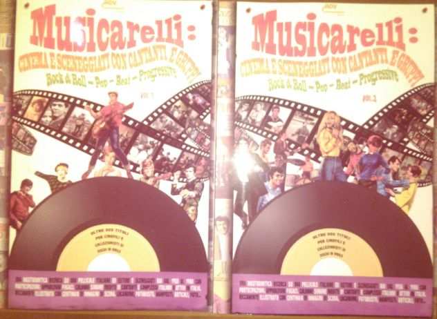 MUSICARELLI FILM CANTANTI GRUPPI ROCK BEAT PROGRESSIVE 60 70 LP 45 GIRI LIBRO