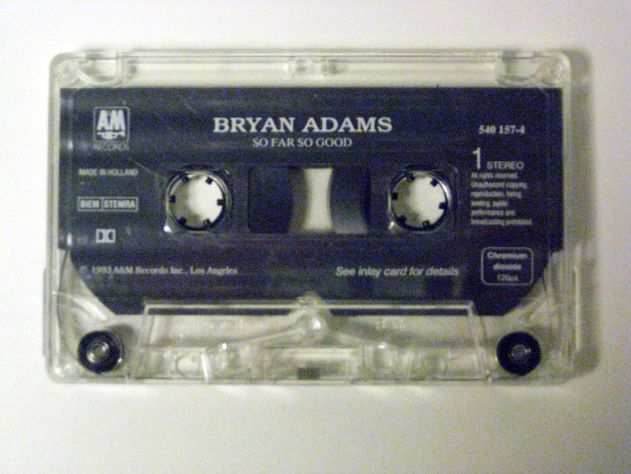 Musicassetta originale del 1993-Bryan Adams-So far so good