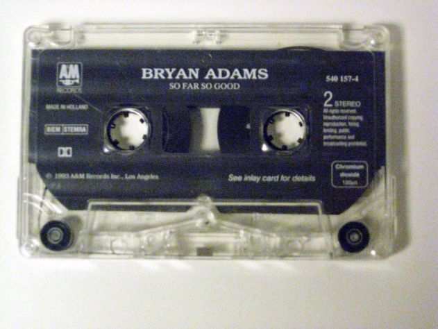 Musicassetta originale del 1993-Bryan Adams-So far so good