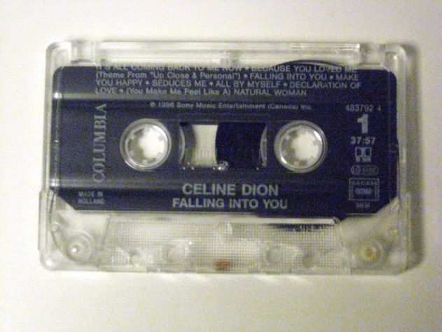 Musicassetta originale del 1996-Celine Dion-falling into you