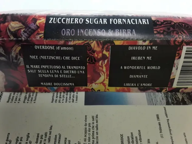 Musicassetta Zucchero Sugar Fornaciari Oro IncensoampBirra EtichettPolydor 8395394