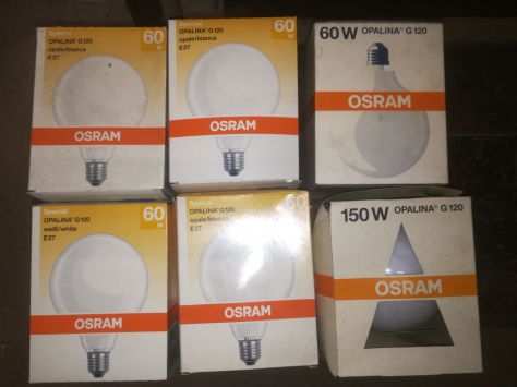 N.6 LAMPADE OSRAM OPALINA E27--NUOVE--