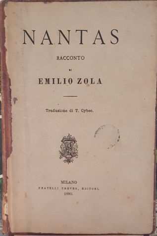 Nantas di Emilio Zola - Edizione 1880