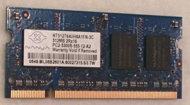NANYA RAM SO-DIMM DDR2 512 MB