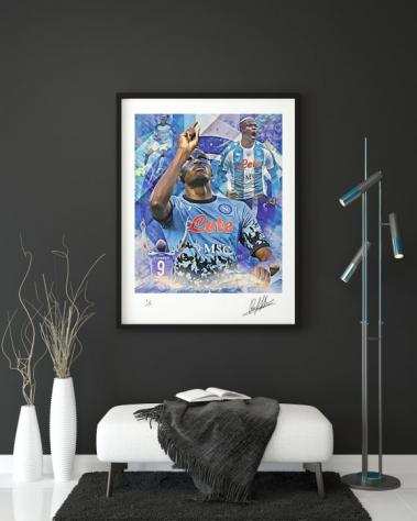 Napoli - Campionato italiano di calcio - Victor Osimhen - 2023 - Artwork, Print