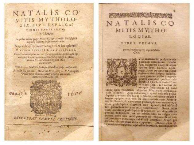 Natale Conti - Natalis Comitis Mythologiae, sive explicationis Fabularum. Libri decem. Eiusdem Libri IIII De - 1610
