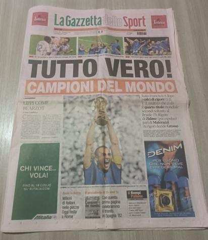 Nazionale Italiana - Campionati mondiali di calcio - Cannavaro - 2006 - Quotidiano Sportivo