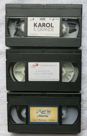 Ndeg 3 VHS - MARIA CHIAMA - IL SEMINATORE E IL BUON SAMARITANO - KAROL IL GRANDE -