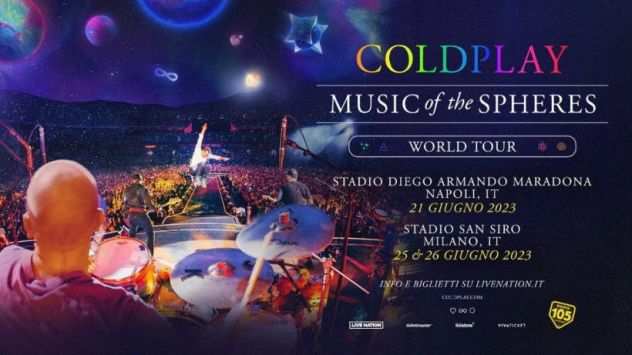 Ndeg2 biglietti Coldplay Milano 2606 primo anello