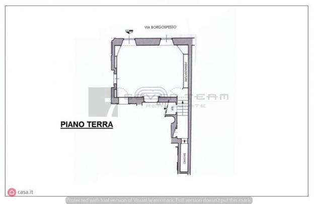 Negozio di 65mq in Via Borgospesso a Milano