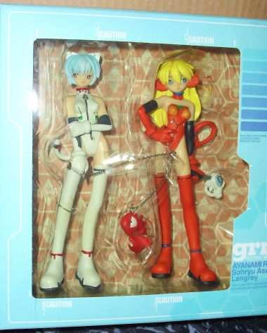 Neon Genesis Evangelion Kaiyodo grimrock Mix Edition Rei Asuka Figure From Japan