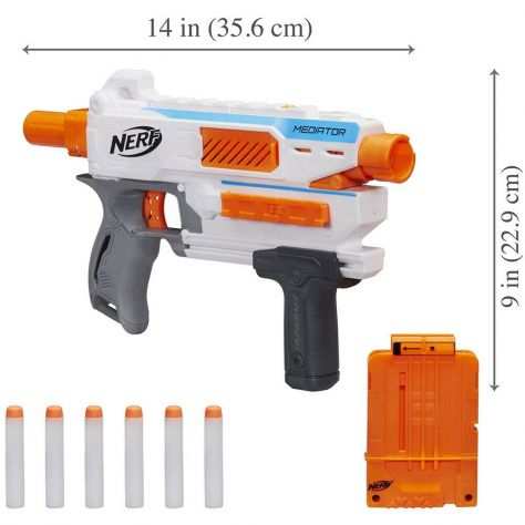 NERF MODOLUS MEDIATOR FUCILE MODULUS COMPONIBILE DARDI HASBRO E0016 PISTOLA