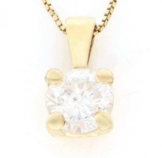 Nessun prezzo di riserva - Collana - Oro 18 kt - Oro giallo,  No reserve price  New - 0.30ct. Diamante