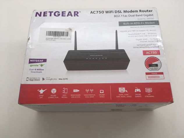 Netgear AC750 WiFi DSL Modem Router (D6000)