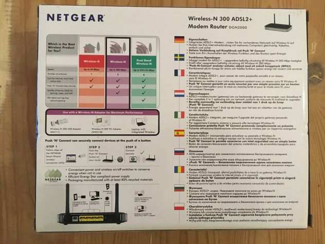 Netgear DGN2000 modem router Wireless-N 300 ADSL2