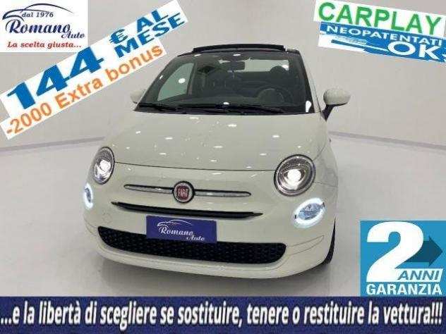 NEW Fiat 500C 1.0 Hybrid Club 70cvCARPLAY