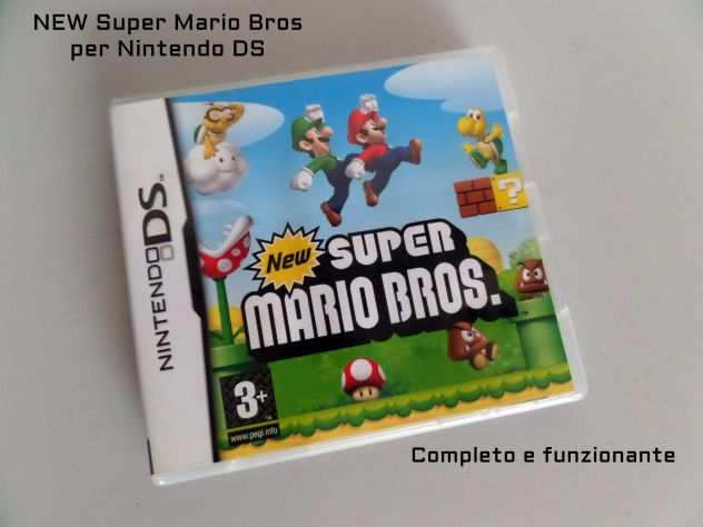 New Super Mario Bros, Gioco Nintendo DS (completo)