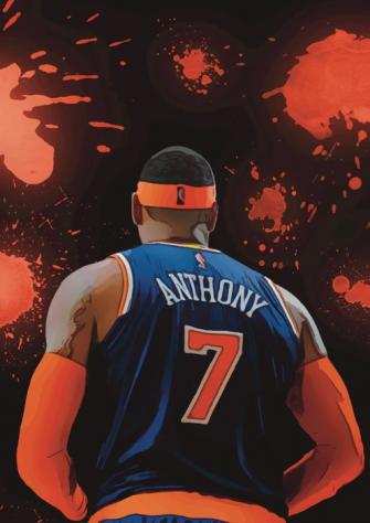 New York Knicks - NBA - CARMELO ANTHONY NEW YORK KNICKS NBA Limited Edition 220 wCOA - 2023 Artwork