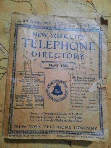 New York Telephone Company - New York Telephone Directory May 7, 1924 - 1924