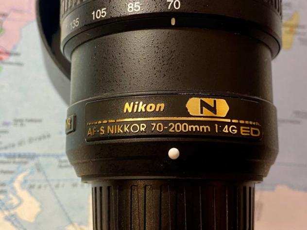 Nikon Af-S Nikkor 70-200mm f 4G ED VR Nano Crystal Obiettivo zoom