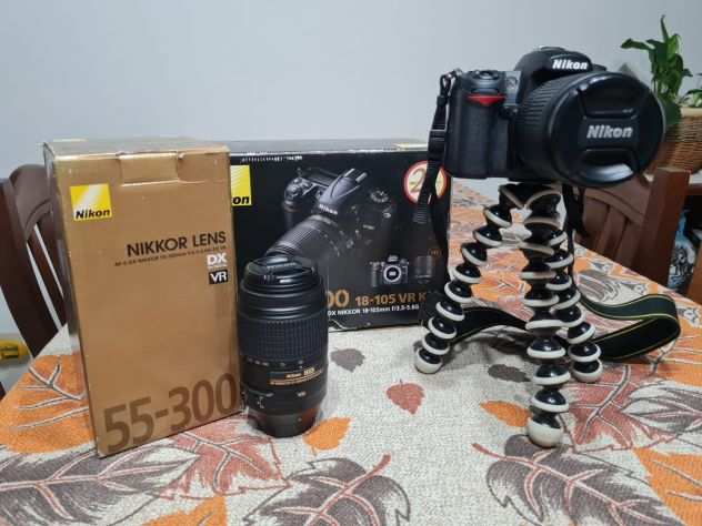Nikon d7000 18-105 vr kit  obiettivo nikon 55-300