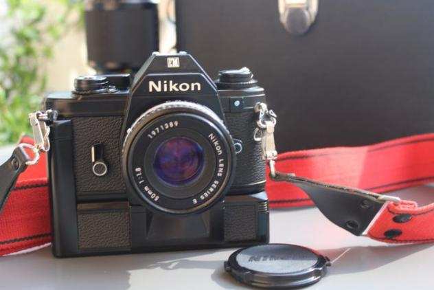 Nikon EM  MD-E  1,850mm  Kaleinar 5N 2.8100  Sigma 70-150mm  Acc
