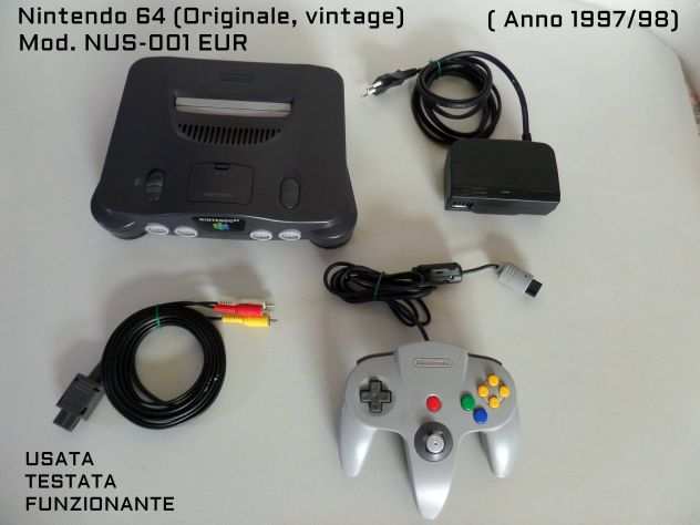 Nintendo 64 ( NUS-001 EUR ) Completa e funzionante Anno 1998