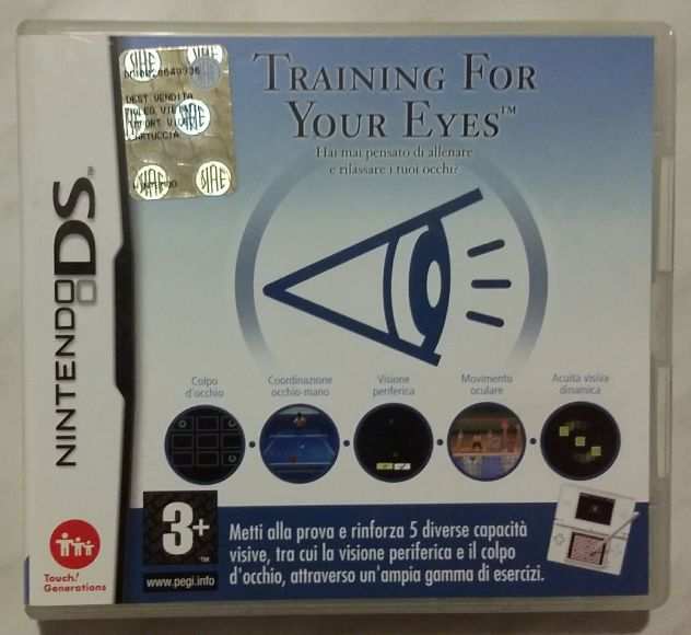 Nintendo DS TRAINING FOR YOUR EYES. Hai mai pensato di allenare i tuoi occhi