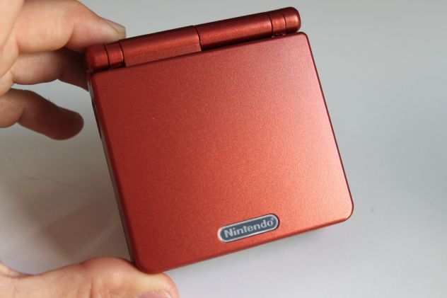 Nintendo Game Boy Advance SP AGS-001 New Shell Flame Red Retrogaming  1 gioco