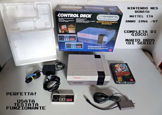 Nintendo NES (Mattel Version) Boxata, ITA, completa
